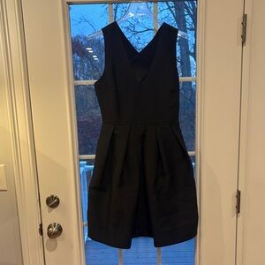 ERIN by Erin Fetherston Black V-Neck Mini Dress